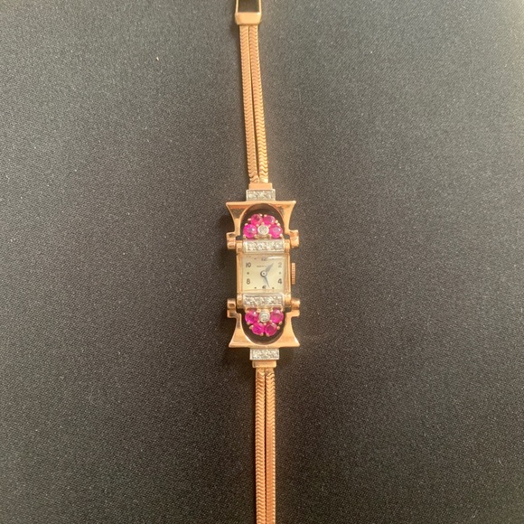 Ruby Hamilton watch. Still running - Picture 5 of 5